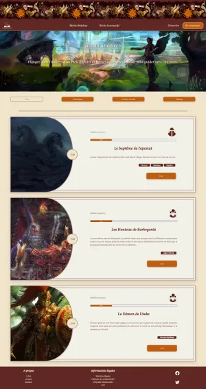 Capture d'écran du projet