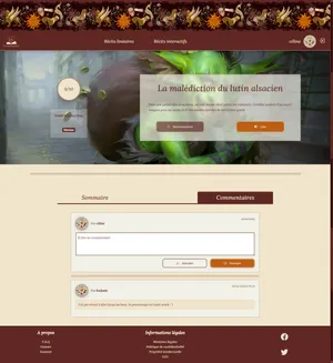 Capture d'écran du projet