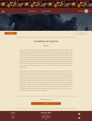 Capture d'écran du projet